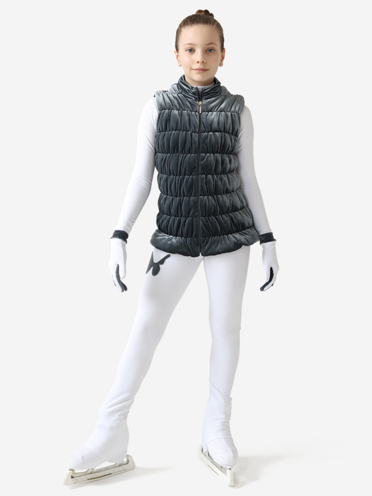 Жилетка для фигурного катания детская бархатная IceDress