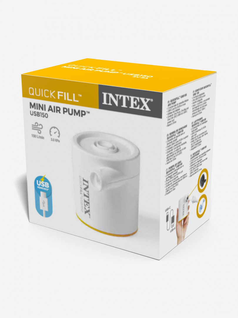 фото Насос электрический intex quick fill usb150, белый