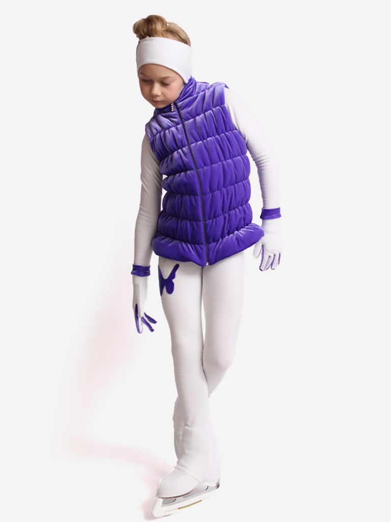 Жилетка для фигурного катания детская бархатная IceDress