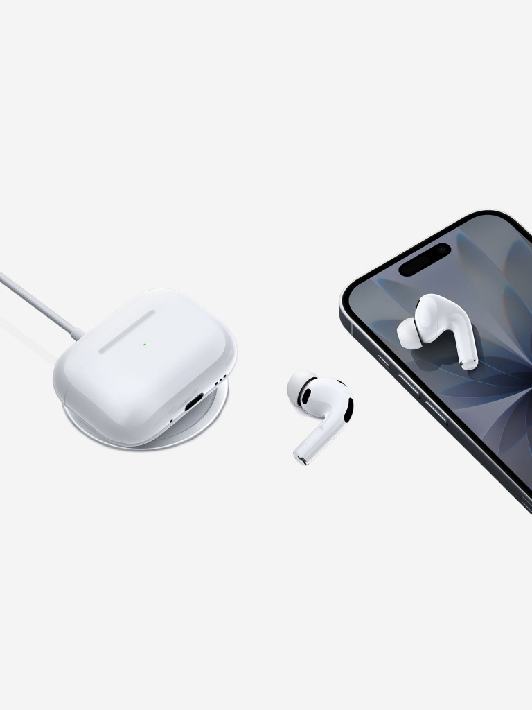 Беспроводные наушники с микрофоном Air Pro 4, шумоподавление ANC, bluetooth 6.0, 300 мАч, Qi