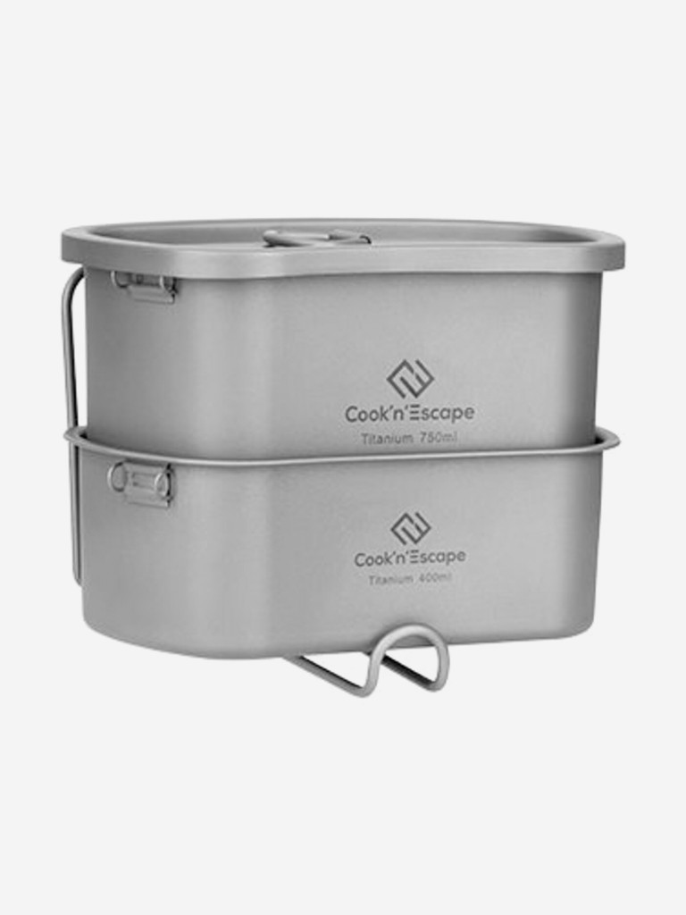 Набор посуды KingCamp Titanium Canteen Mesh Kit
