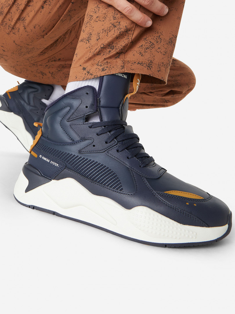 фото Кроссовки утепленные мужские puma rs-x mid lth, синий