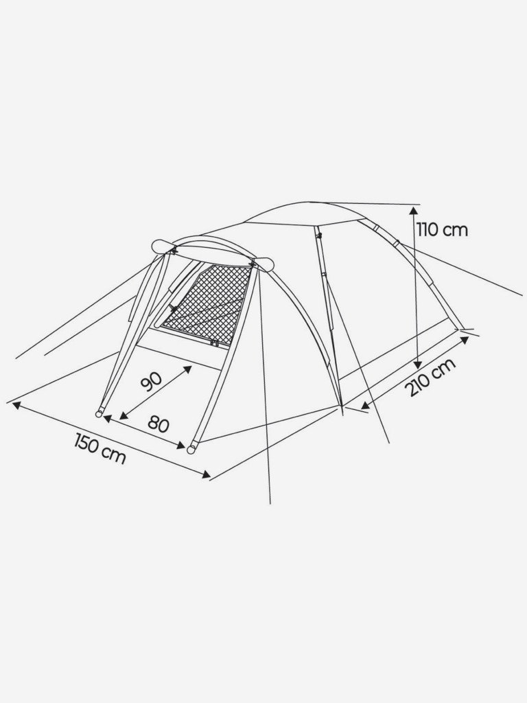Палатка 2-местная Denton SLT-2 Plus
