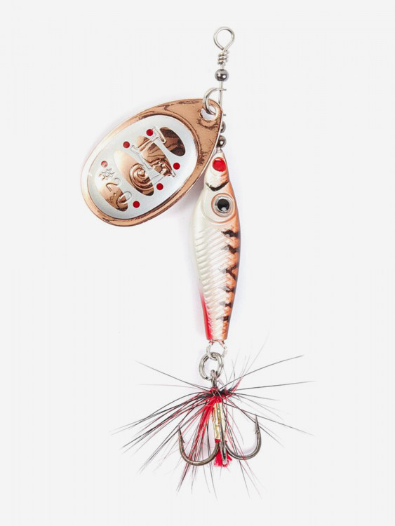 Блесна вращающаяся Lucky John TRIAN BLADE ROUND, вес 12 г