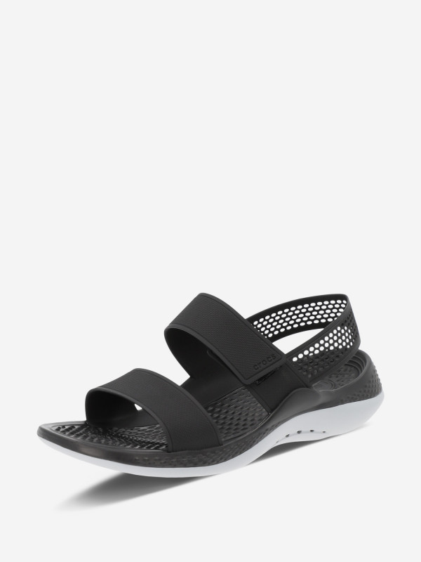 Сандалии Crocs LiteRide 360 Sandal W черный/серый цвет — купить за 1709 руб. со скидкой 70 %, отзывы в интернет-магазине Спортмастер