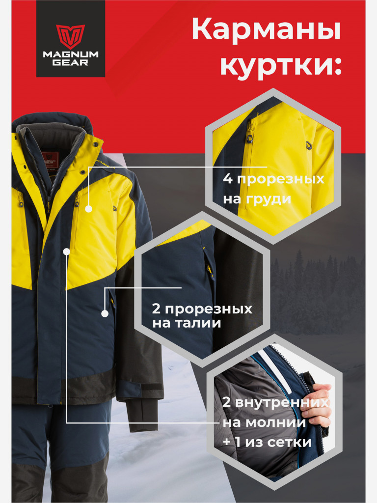 Костюм MAGNUM GEAR EXTREME-50 С жёлтый/т.синий