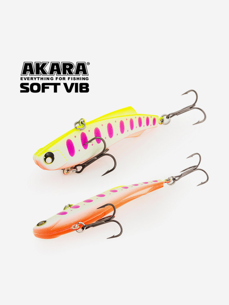 Воблер ратлин Akara Soft Vib 85мм 25г New 2 виб зимний на щуку, судака
