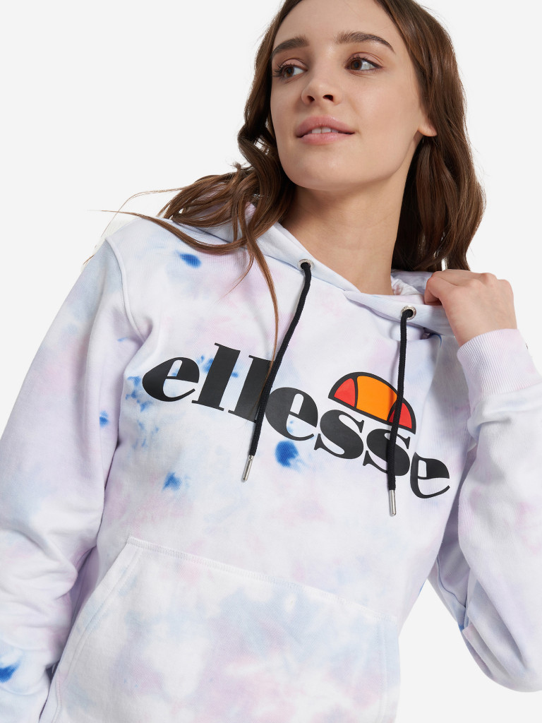 Ellesse tie dye boyfriend hoodie dame sale