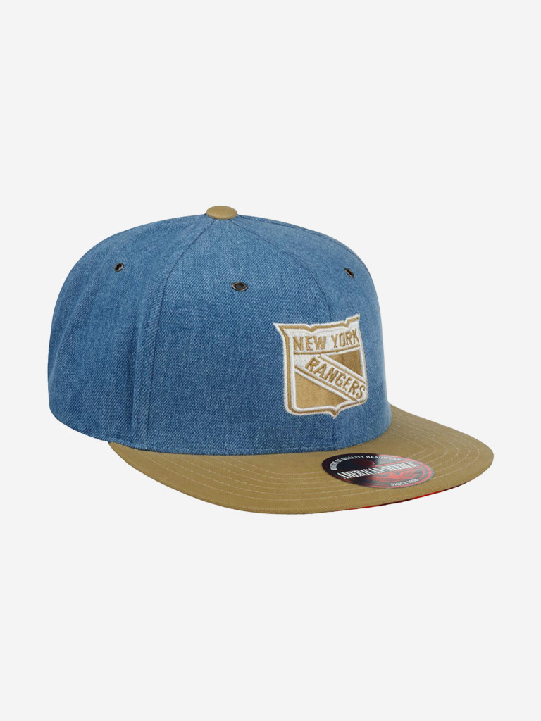Бейсболка с прямым козырьком AMERICAN NEEDLE 42152A-NYR New York Rangers Timber NHL (голубой)