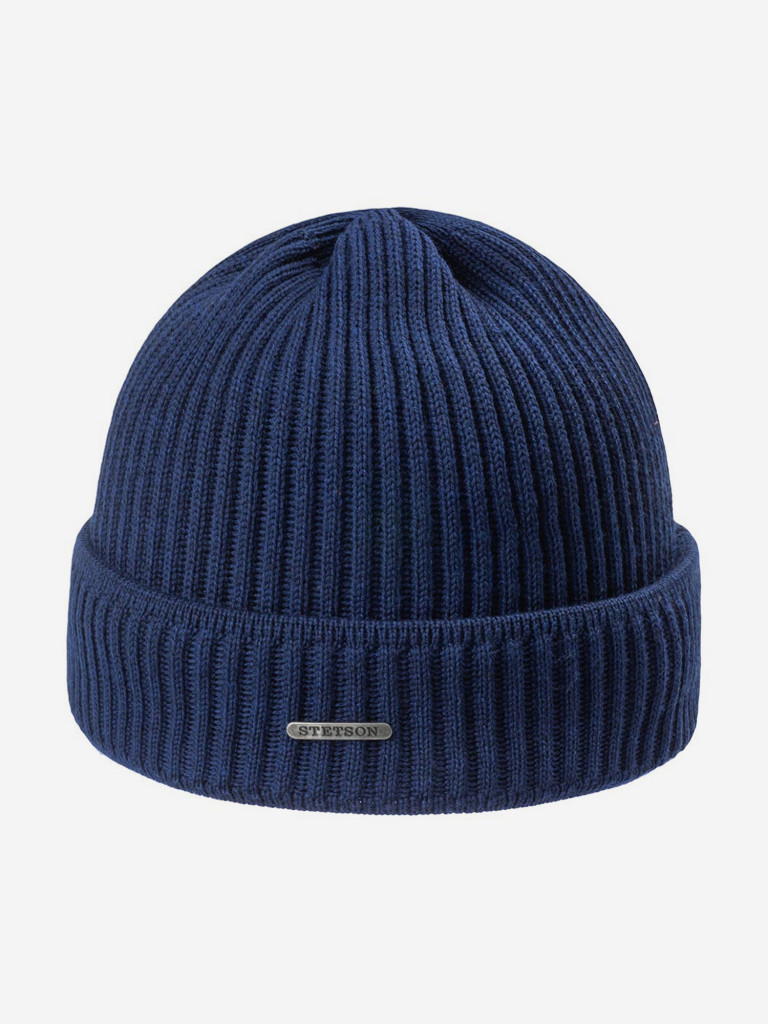 Шапка с отворотом STETSON 8529301 PARKMAN (синий)
