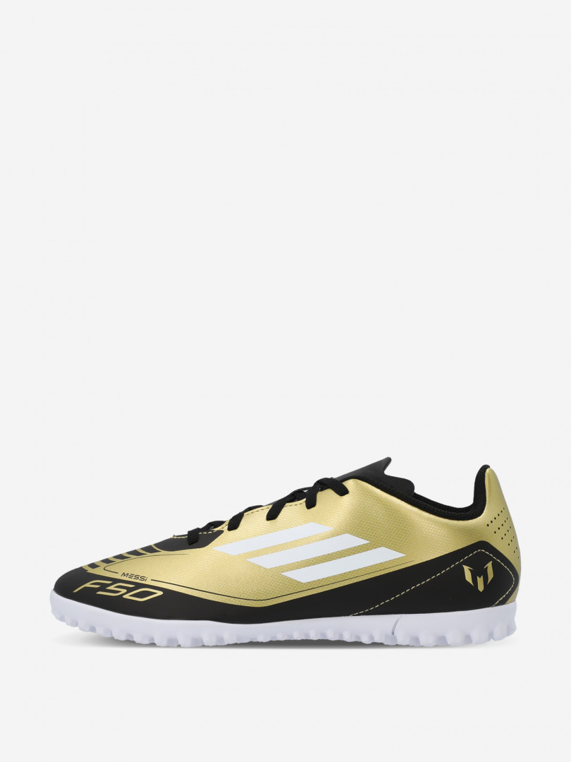 Бутсы для мальчиков adidas F50 Club TF J Messi 32134680299 Золотой, размер 32,29.5,34,35,28,33,31,36.5,37,37.5,33.5,35.5, фото 1