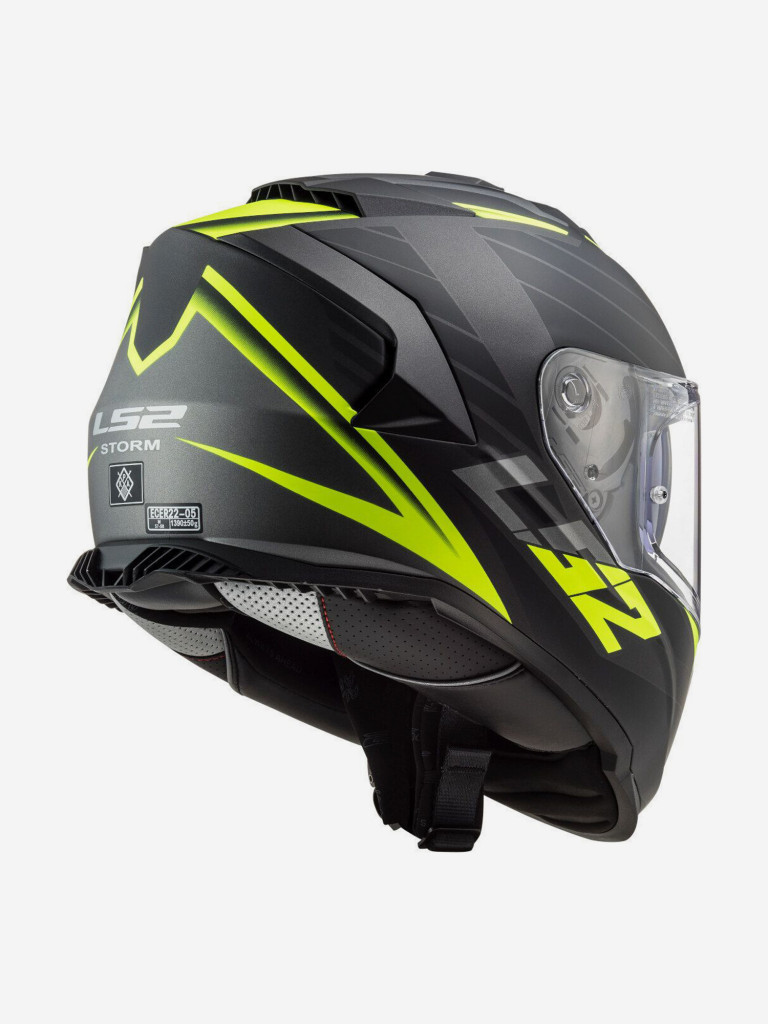 Мотошлем FF800 STORM NERVE LS2 (матовый черно-желтый)