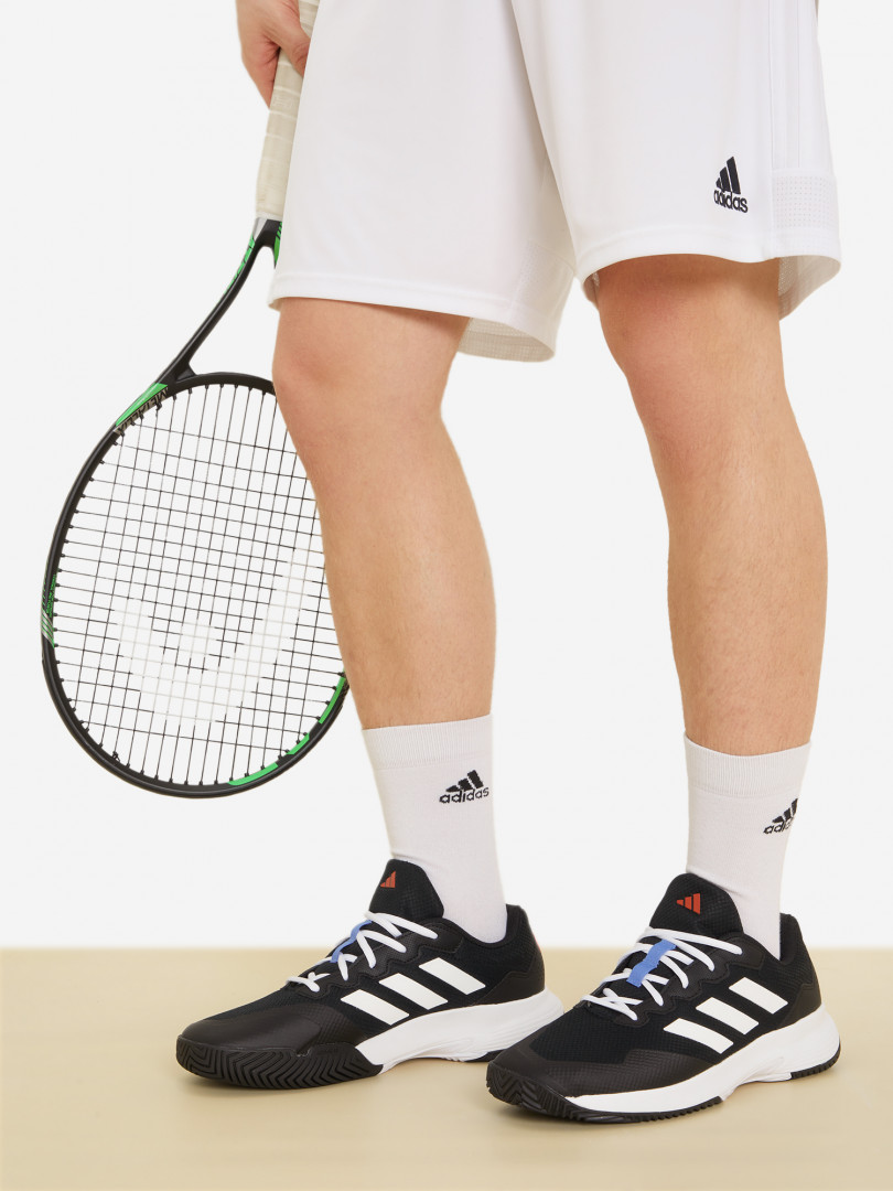 Кроссовки мужские для тенниса adidas Gamecourt 2 28576520299 Черный, размер 40.5,40, фото 1