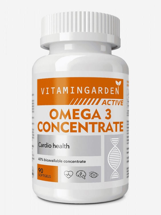 Омега-3 концентрат VITAMIN GARDEN ACTIVE, 90 капсул