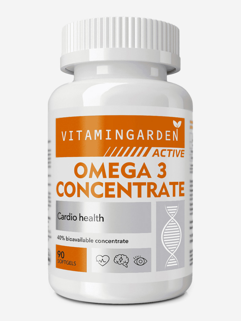 Омега-3 концентрат VITAMIN GARDEN ACTIVE, 90 капсул