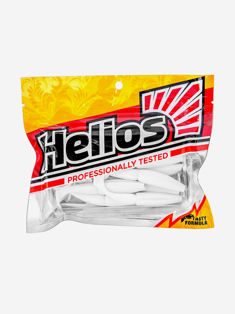 Мягкая приманка Helios Guru, 3,0" / 7,62 см, White, 9 штук (HS-29-001)