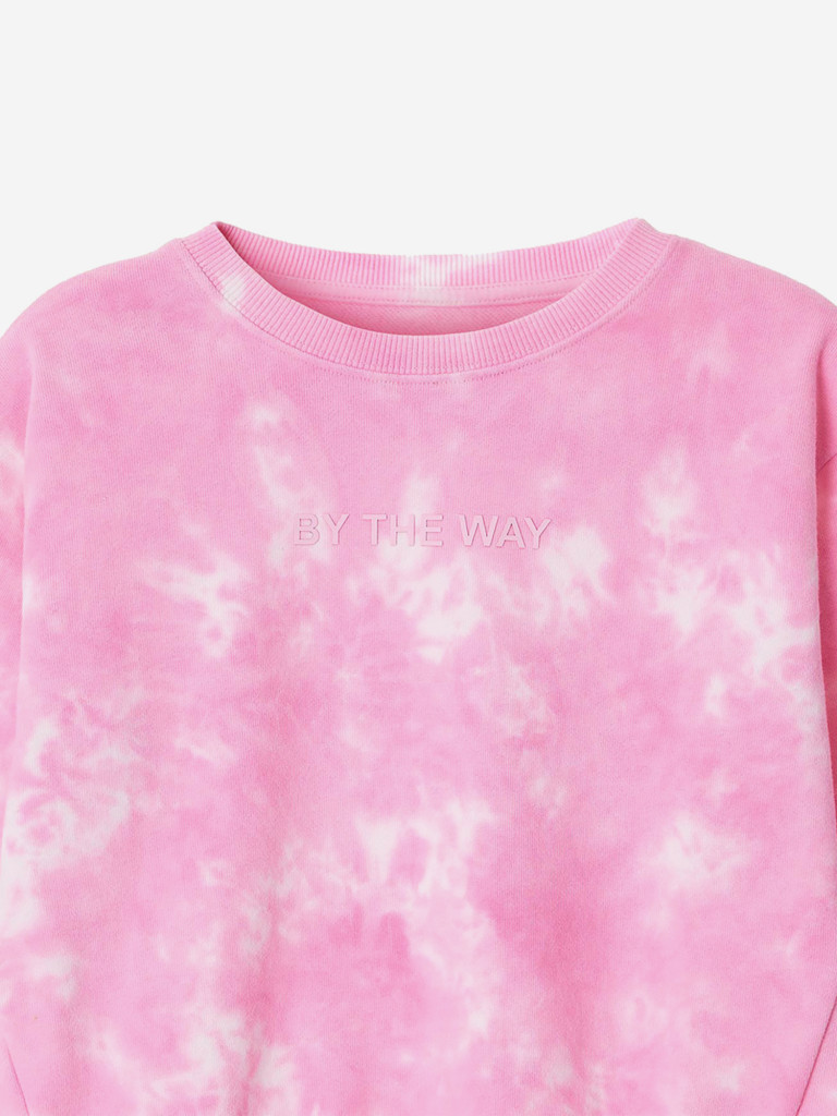 Свитшот с принтом tie dye для девочек TOTTI KIDS