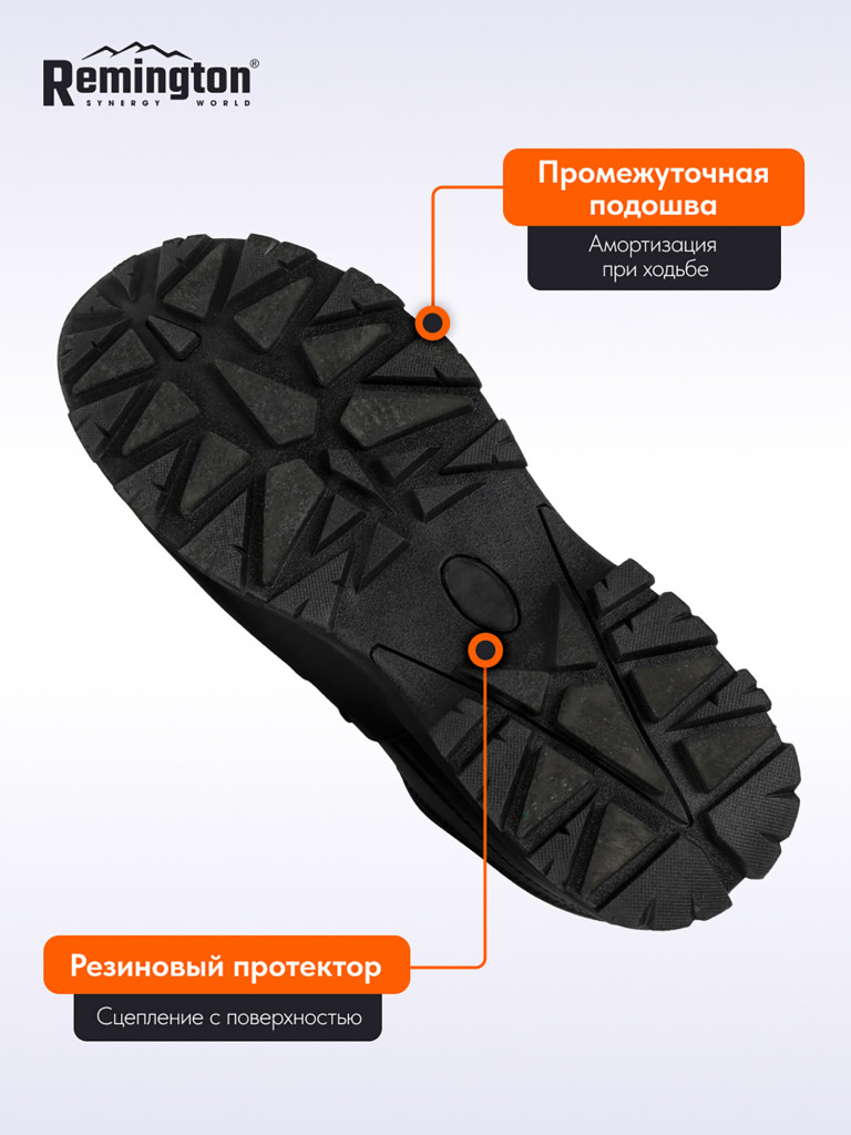 Полуботинки Remington Pitch black