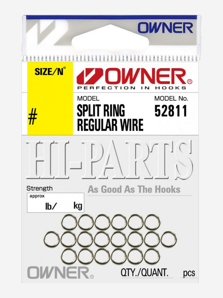 Кольцо заводное OWNER Split Ring Regular nickel №2 20шт