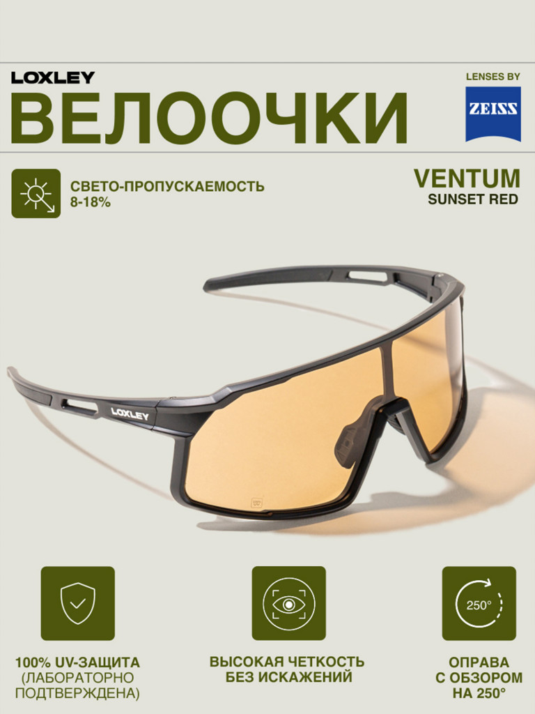 Велоочки LOXLEY - VENTUM BLACK