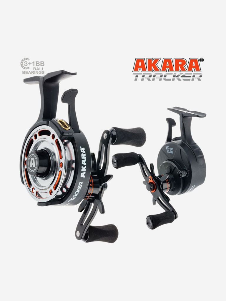 Катушка мультипликаторная зимняя Akara Tracker 3+1 bb с курком