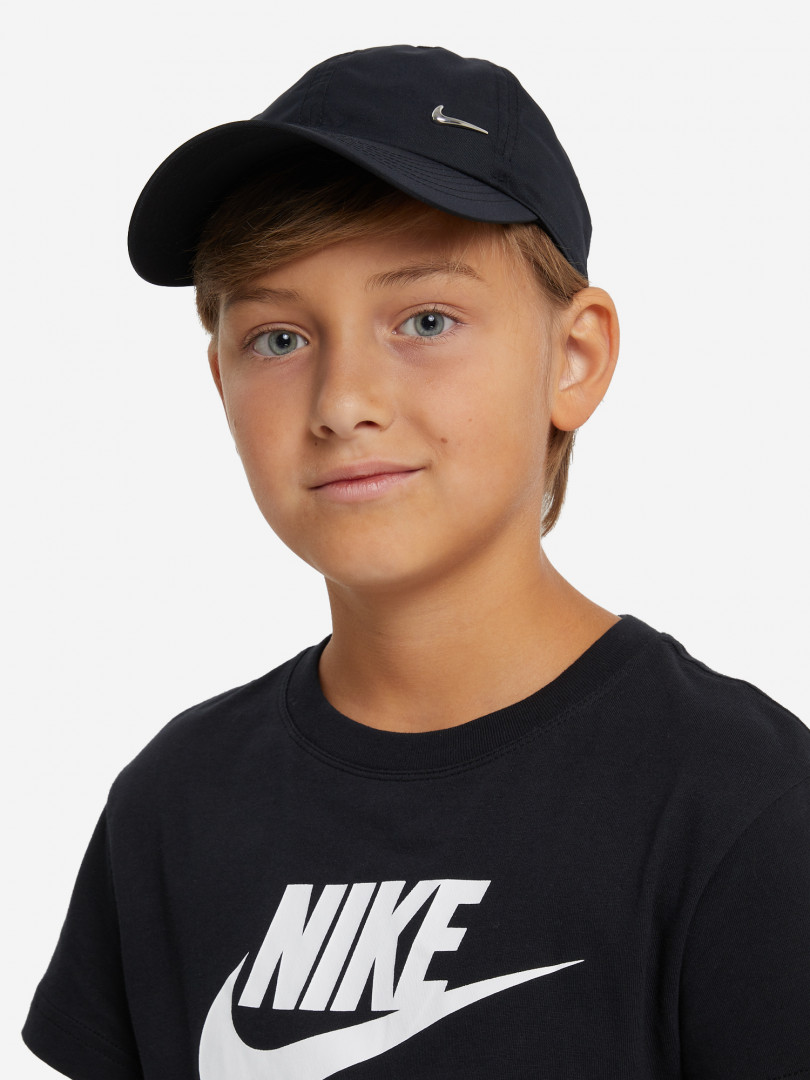 фото Бейсболка детская nike dri-fit club, черный