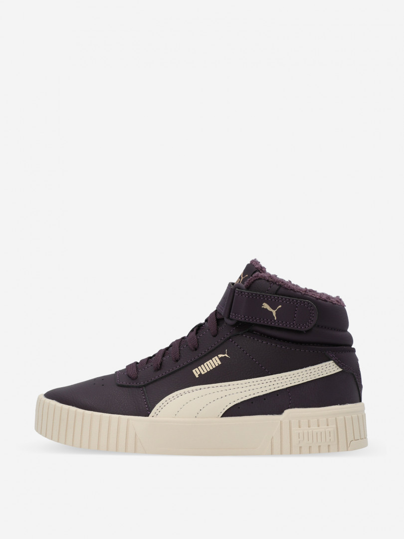 Кеды утепленные для девочек PUMA Carina 2.0 Mid WTR Jr 30891300299 Фиолетовый, размер 38,36,37.5,36.5,35,37, фото 2