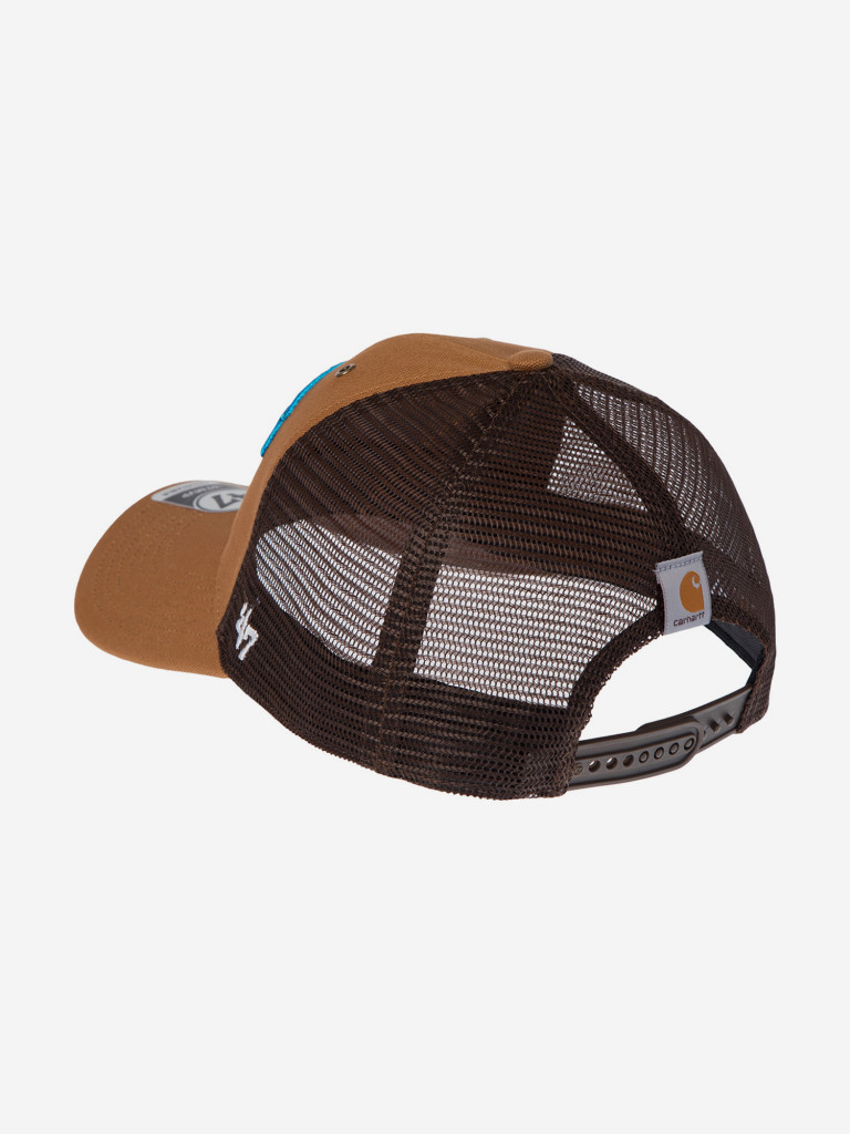 Бейсболка с сеточкой 47 BRAND Carhartt collab Carolina Panthers NFL (коричневый)