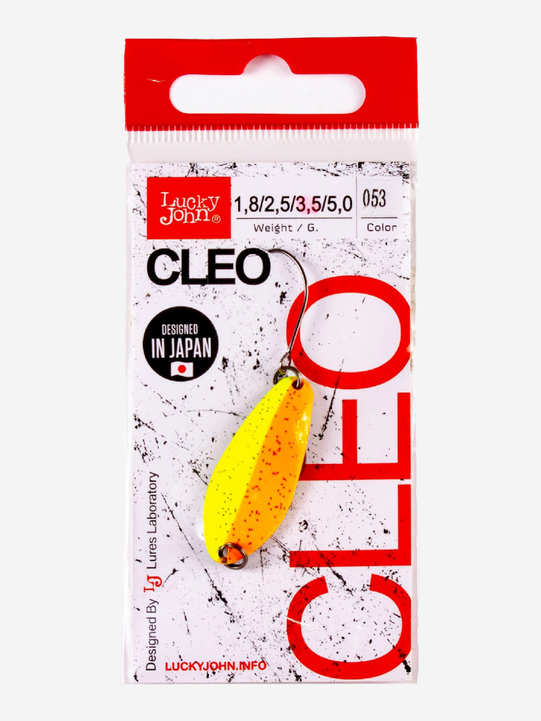 Блесна колеблющаяся Lucky John CLEO, колебалка LJCL35-053 длиной 34 мм, вес 3,5 г