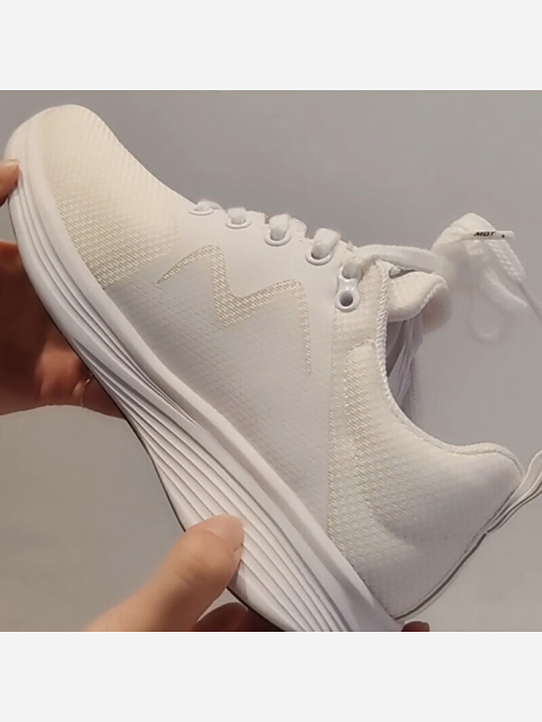 Кроссовки MBT Cushioning Breathable Height Increasing Rebound Low Top Casual Running White