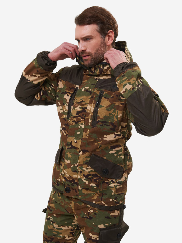 Костюм мужской Huntsman Горка-5 демисезонный ветровлагозащитный из смесовой ткани рипстоп для охоты и рыбалки