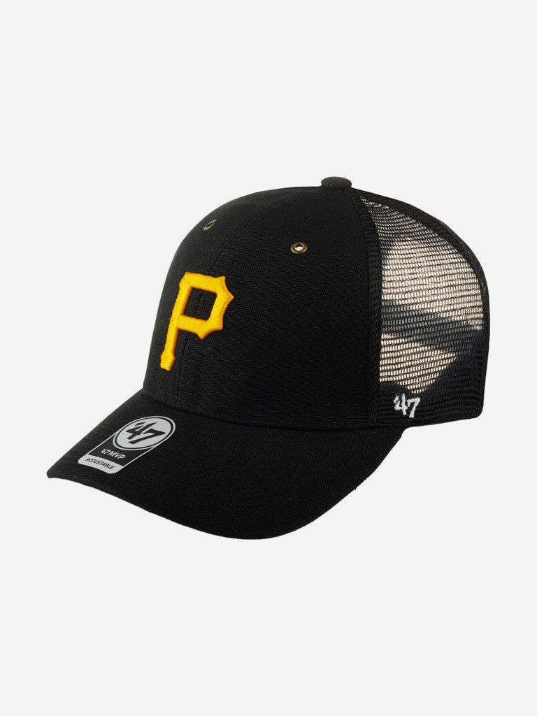 Бейсболка с сеточкой 47 BRAND Carhartt collab Pittsburgh Pirates MLB (черный)