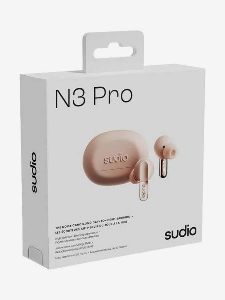 Беспроводные наушники Sudio N3 Pro In-Ear TWS Headphone с активным шумоподавлением, цвет: розовый