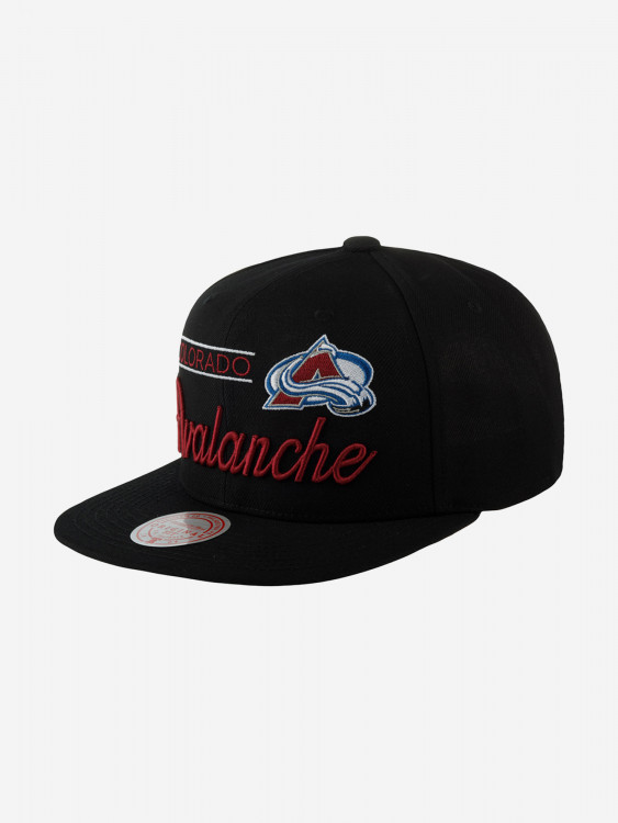 Бейсболка с прямым козырьком MITCHELL NESS 6HSSLD21213-CAVBLCK Colorado Avalanche NHL