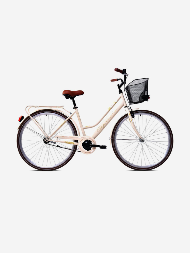 Велосипед CAPRIOLO CITY AMSTERDAM LADY (FIX), рама сталь 18'', колёса 28'' (бежевый)