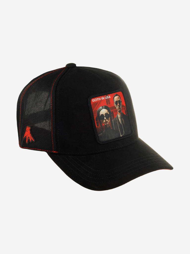 Бейсболка с сеточкой CAPSLAB CL/ART/1/PCT/GOTH Premium Goth in USA