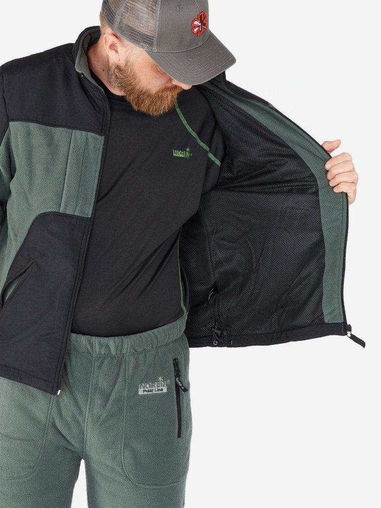 Костюм флисовый Norfin POLAR LINE 2 (куртка+брюки) для рыбалки и охоты