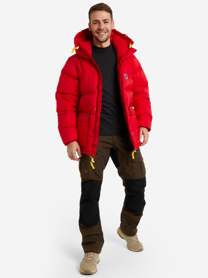 фото Пуховик мужской fjallraven expedition down lite, красный