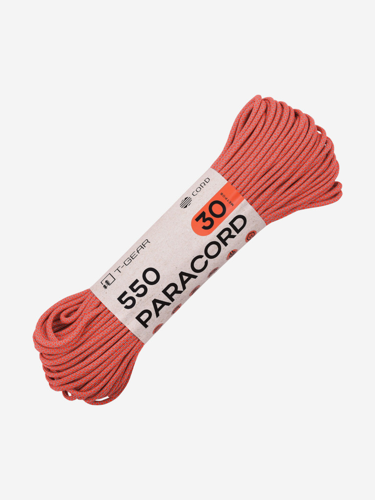 Паракорд 550 T-Gear x CORD nylon 30м (Orange Grey Snake)