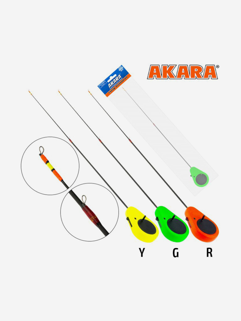 Удочка зимняя Akara Detent F 355 (1,0-8,0г) Green