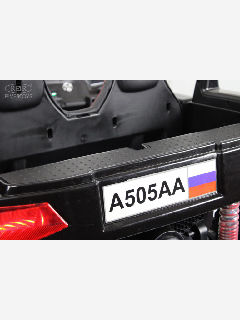 Детский электромобиль RIVERTOYS A505AA-LUX красный спайдер