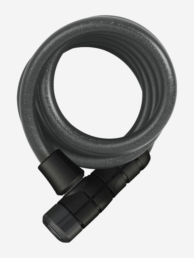 ABUS замок-трос велосипедный унисекс Booster 6512K/12 черный, трос 12мм 180см, под ключ, ур.4