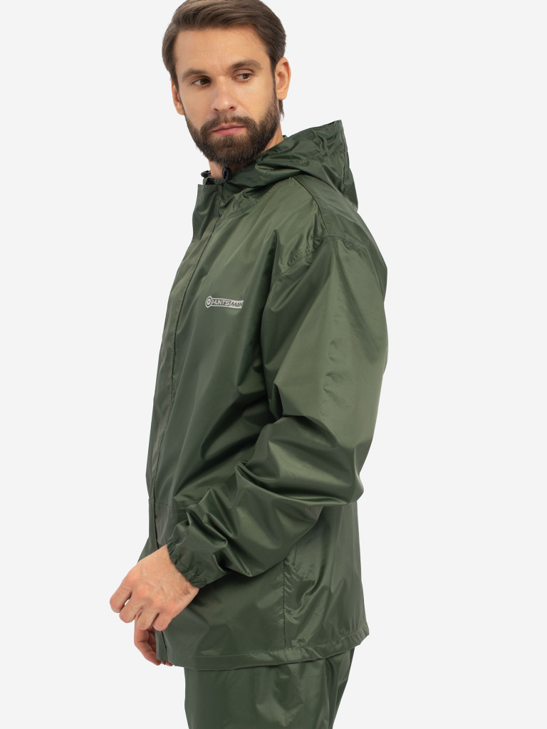Костюм-дождевик мужской Huntsman ВВЗ Шторм для рыбалки и охоты, ткань таффета PVC 20000 мм вод.ст.