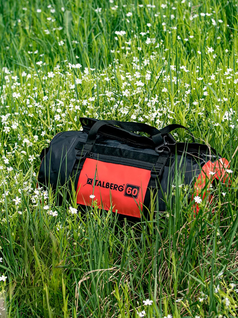 Гермосумка ACTIVE DRY BAG 60, черный/красный