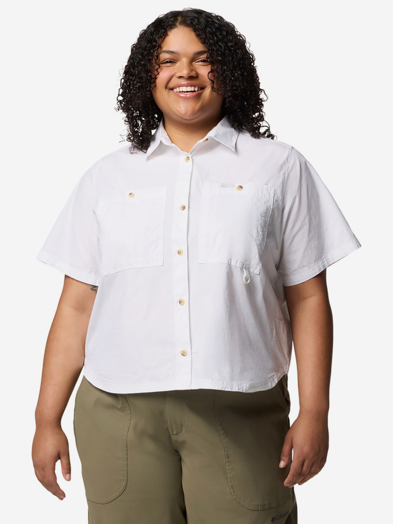 Рубашка с коротким рукавом женская Columbia Brea Falls Woven SS, Plus Size