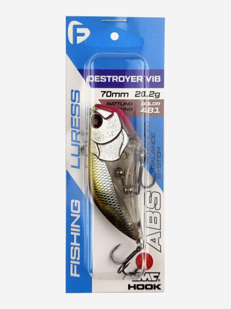 Воблер F-FISHING Destroyer Vib 70S 70мм 20.2г 481 Тонущий