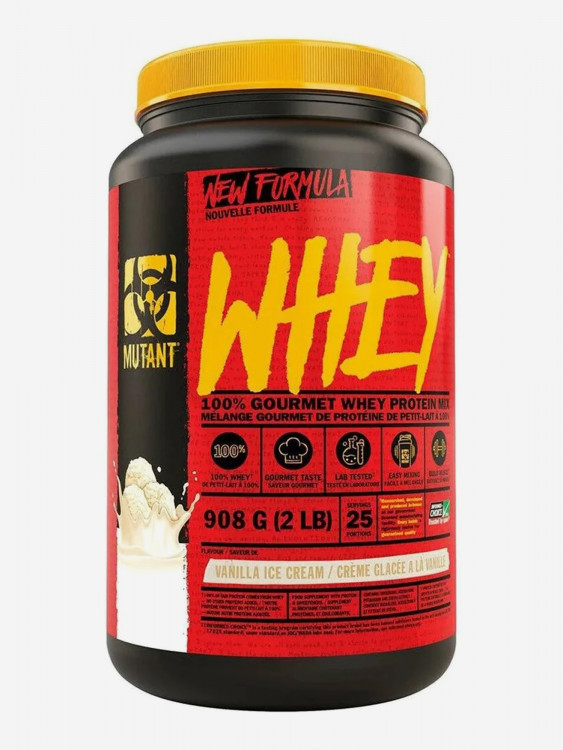 Протеин Mutant Whey банка ванильное мороженое 908 г.