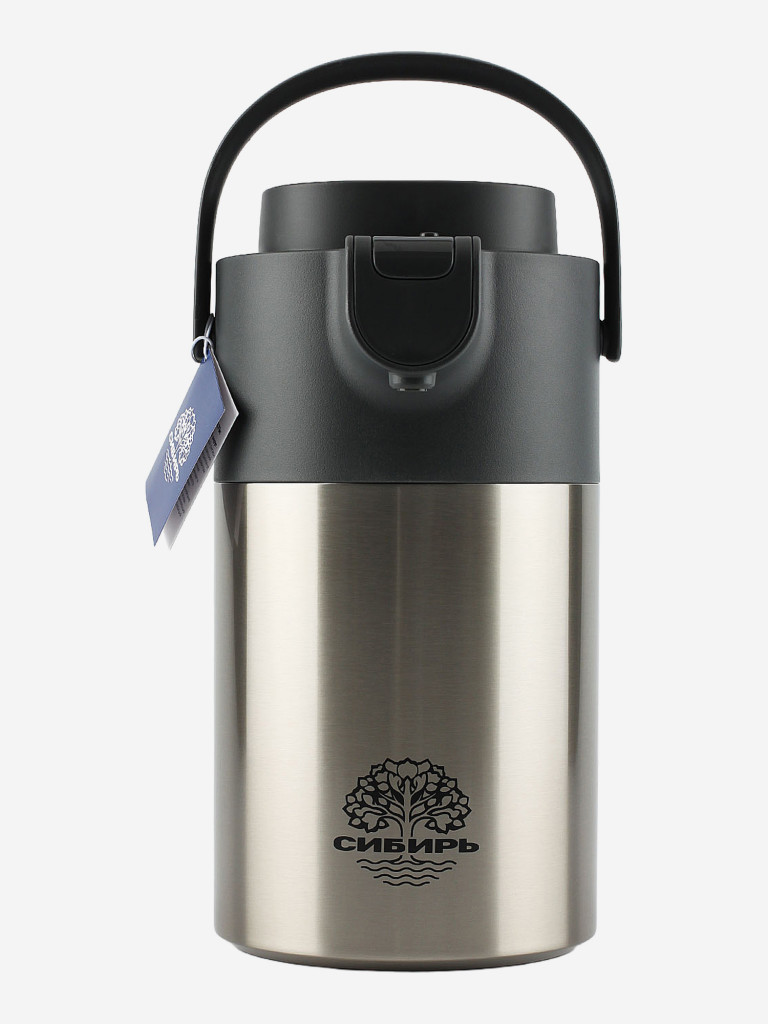 Термос 3.2л СИБИРЬ "Бурный поток" с пневмонасосом