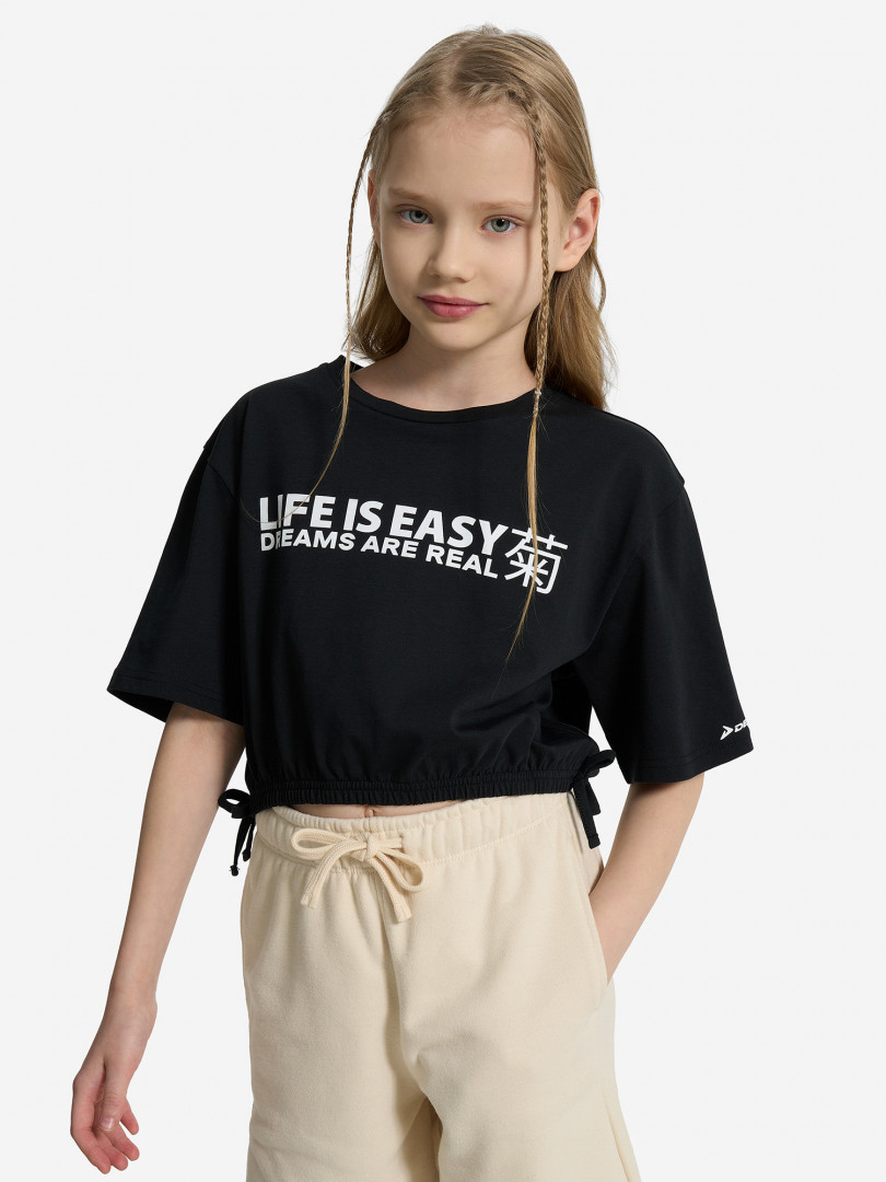 Футболка для девочек Demix Черный 449₽