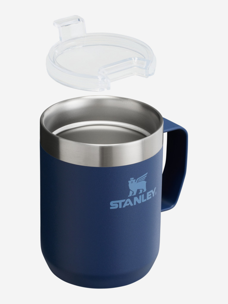 Термокружка Stanley Classic, 230 мл, синяя, с ручкой и крышкой